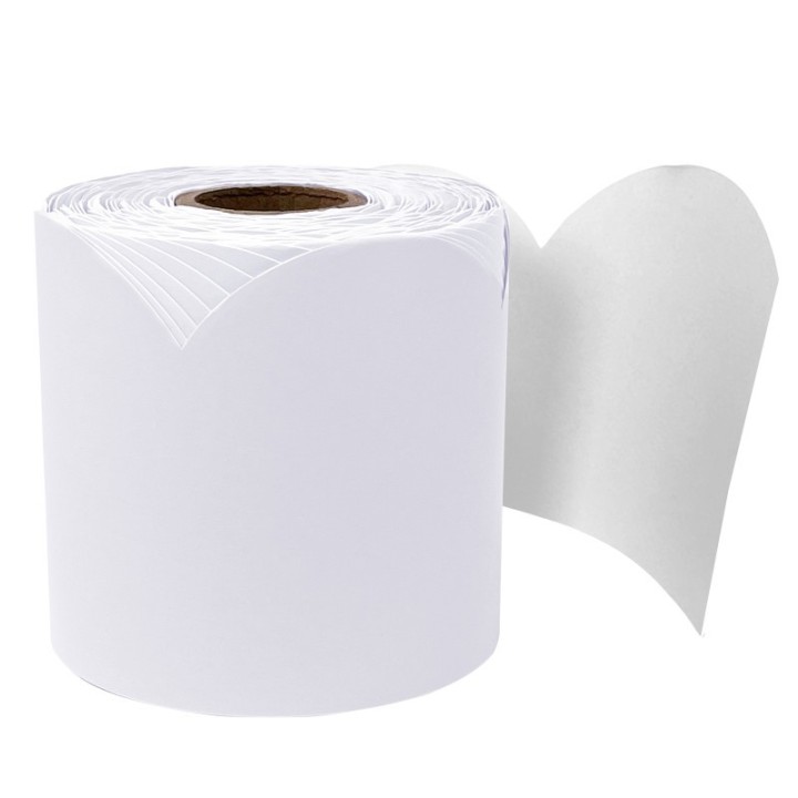 Carson Dellosa Education Rolled Scalloped Bulletin Board Border, Whisper Gray, 65 Feet