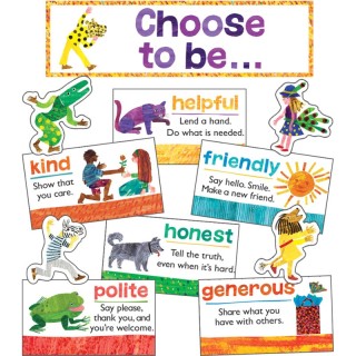 Carson Dellosa Education World of Eric Carle™ Positive Character Traits Mini Bulletin Board Set, 15 Pieces