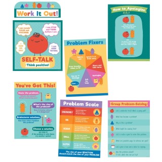 Carson Dellosa Education Social Problem-Solving Bulletin Board Set, 7 Pieces