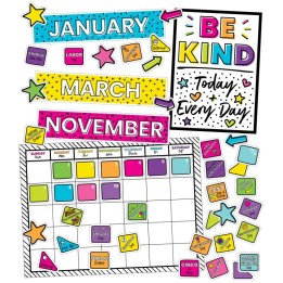 Carson Dellosa Education Kind Vibes Calendar Bulletin Board Set