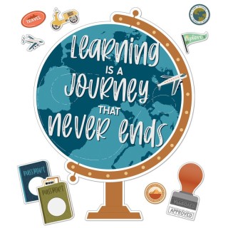Carson Dellosa Education Let's Explore Learning Is a Journey Bulletin Board Set