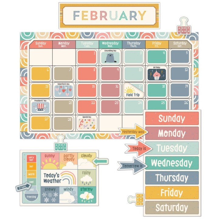 Carson Dellosa Education We Belong Calendar Bulletin Board Set