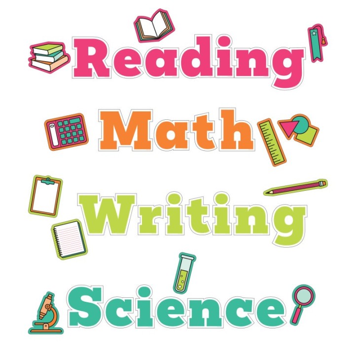 Carson Dellosa Education Wall Signs for Core Subjects Bulletin Board Set