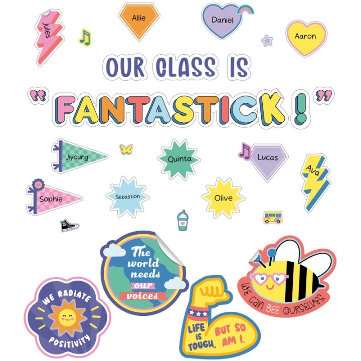 Carson Dellosa Education We Stick Together Our Class is Fantastic Bulletin Board Set