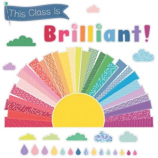 Carson Dellosa Education Crafty and Cool This Class Is Brilliant! Bulletin Board Set, 69 Pieces