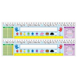 Carson Dellosa Education Self-Adhesive Traditional Manuscript Nameplates, Grades 1-2, 30 Per Pack, 2 Packs