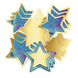 Carson Dellosa Education Galaxy Stars Cut-Outs, 36 Per Pack, 3 Packs
