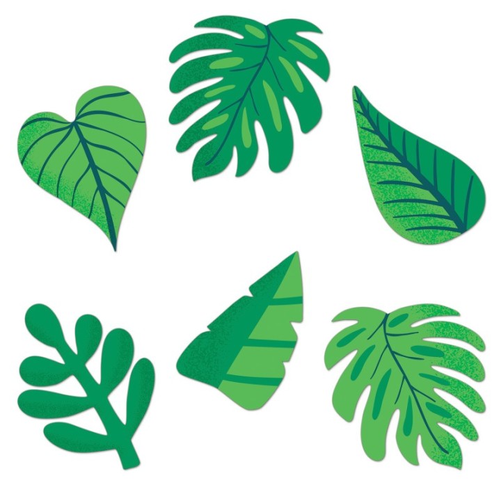 Carson Dellosa Education One World Tropical Leaves Cut-Outs, Pack of 36