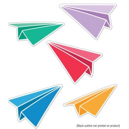Carson Dellosa Education Happy Place Paper Airplanes Cut-Outs, Pack of 36