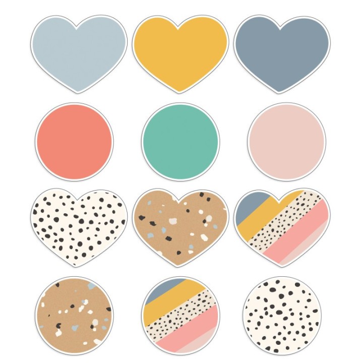 Carson Dellosa Education We Belong Hearts & Dots Cut-Outs, Pack of 36