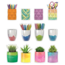 Happily Ever Elementary Creatively Inspired Planters & Cups Cut-Outs, Pack of 36