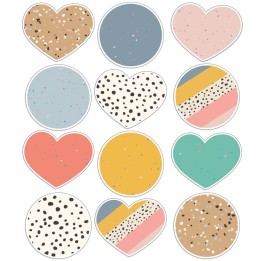 Carson Dellosa Education We Belong Jumbo Hearts & Dots Cut-Outs, Pack of 12