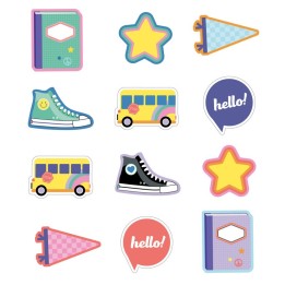 Carson Dellosa Education We Stick Together Hello School Cut-Outs, Pack of 36