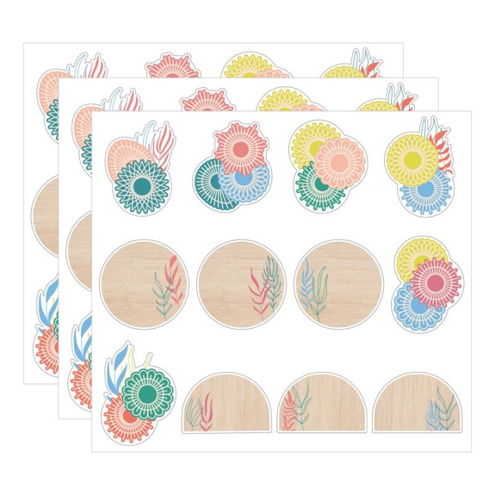 Carson Dellosa Education True to You Boho Accents Cut-Outs, 36 Per Pack, 3 Packs