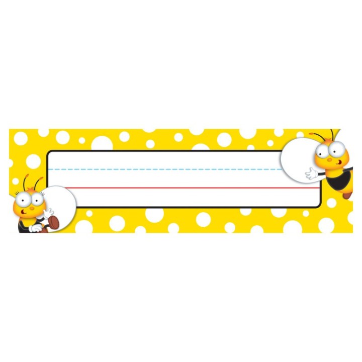 Carson Dellosa Education Buzz-Worthy Bees Nameplates, Grades PK-5, Pack of 36