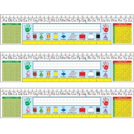 Carson Dellosa Education Traditional Manuscript Nameplates, Grade 1-3, 36 Per Pack, 3 Packs
