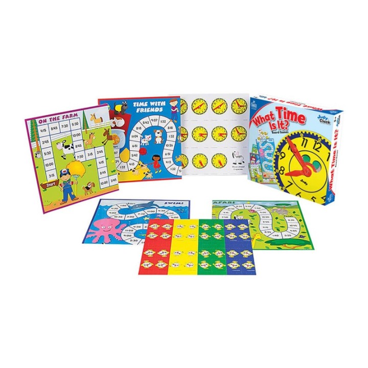 Carson Dellosa Education What Time Is It? Board Game, Grade K-3