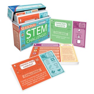 Carson Dellosa Education Seasonal STEM Challenges Learning Cards