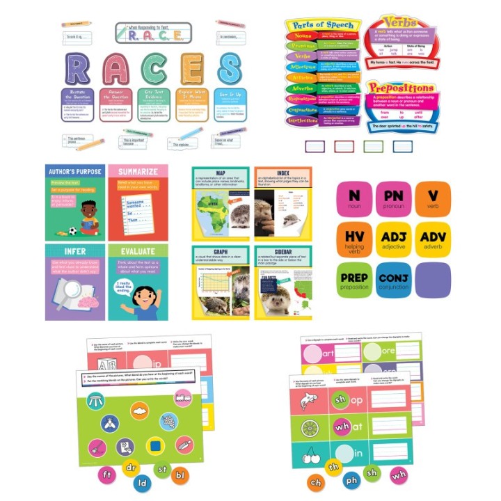 Carson Dellosa Education Literacy Classroom Teacher Bundle 3-5