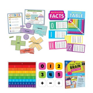 Carson Dellosa Education Math Teacher Classroom Bundle Grade 3