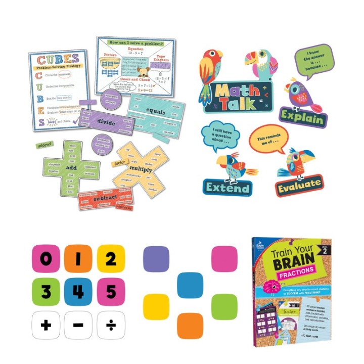 Carson Dellosa Education Math Teacher Classroom Bundle Grade 4 and 5