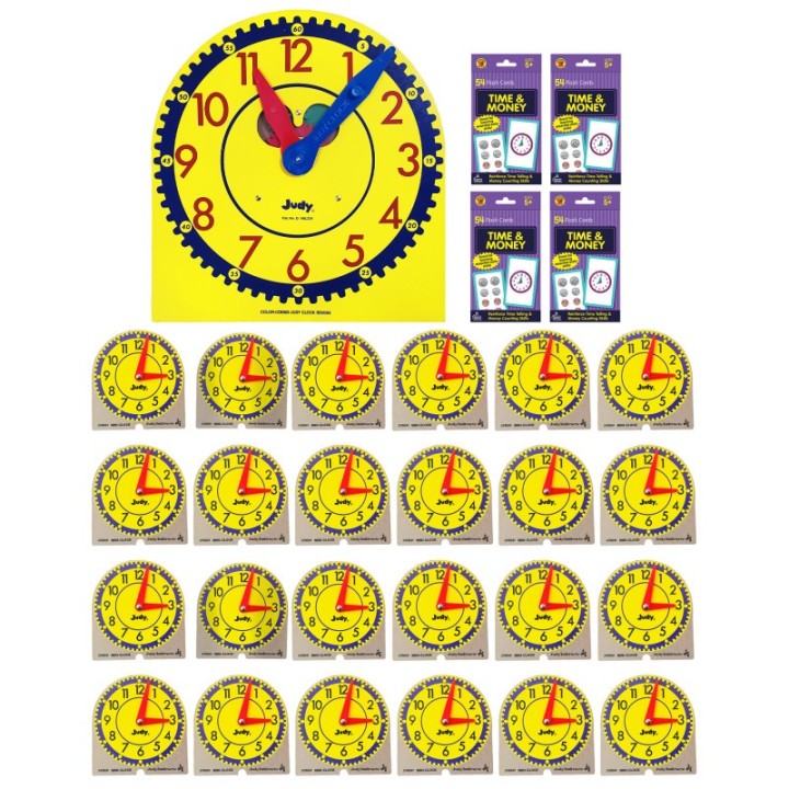 Carson Dellosa Education Judy Clock Classroom Set