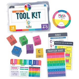 Carson Dellosa Education Be Clever Wherever Math Tool Kit Manipulative, Grade 4-5