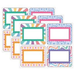 Carson Dellosa Education Retro Remix Name Tags, 40 Per Pack, 3 Packs