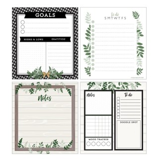 Carson Dellosa Education Farmhouse Notepad Set, Set of 4