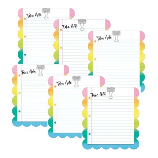 Happily Ever Elementary Creatively Inspired Take Note Notepad, 5.75" x 6.25", Pack of 6