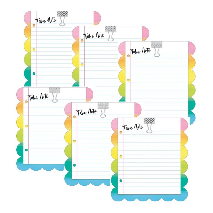 Happily Ever Elementary Creatively Inspired Take Note Notepad, 5.75" x 6.25", Pack of 6
