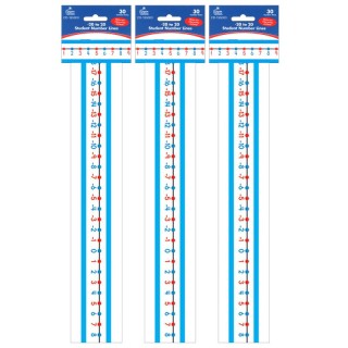 Carson Dellosa Education -20 to 20 Student Number Lines Manipulative, Grade K-3, 30 Per Pack, 3 Packs