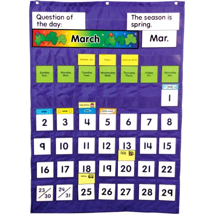 Carson Dellosa Education Complete Calendar and Weather Pocket Chart