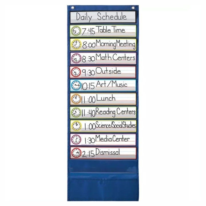 Carson Dellosa Education Deluxe Scheduling Pocket Chart