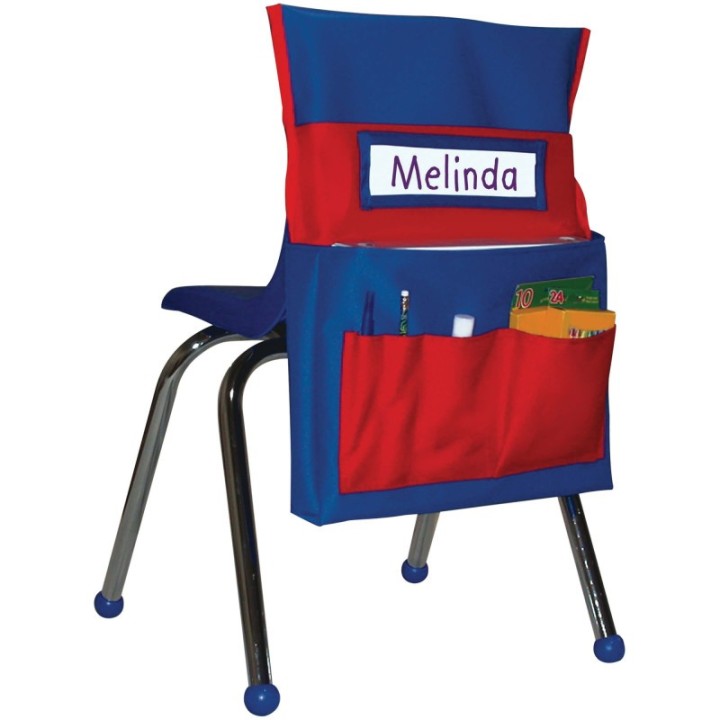 Carson Dellosa Education Chairback Buddy™ Pocket Chart, Blue/Red