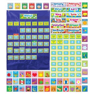 Carson Dellosa Education Deluxe Calendar Pocket Chart