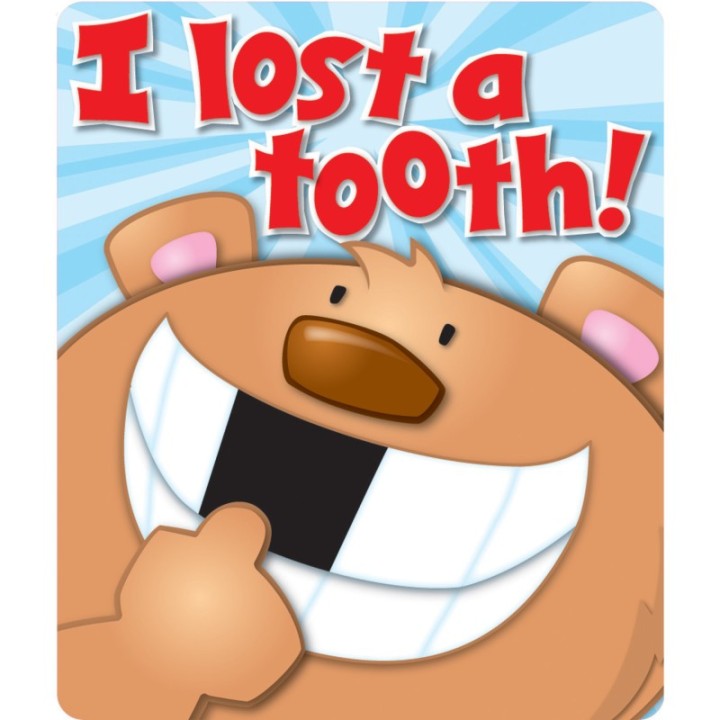 Carson Dellosa Education I Lost a Tooth Motivational Stickers, 24 Stickers