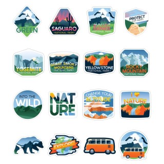 Carson Dellosa Education Adventure Vinyl Stickers, Pack of 100