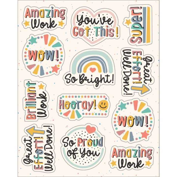 Carson Dellosa Education We Belong Motivators Shape Stickers, Pack of 72