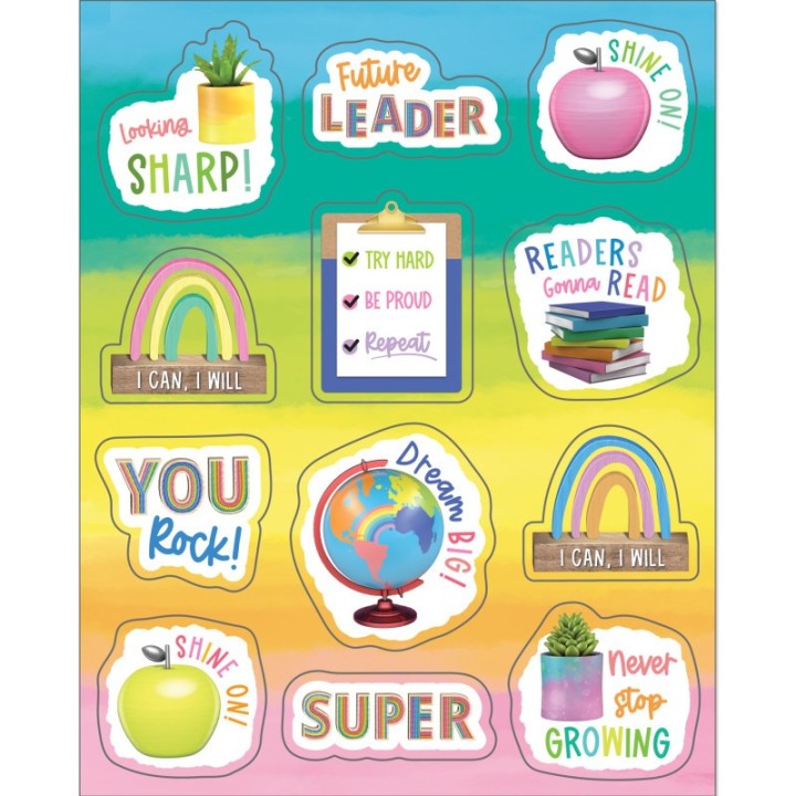 Happily Ever Elementary Creatively Inspired Motivators Shape Stickers, Pack of 72