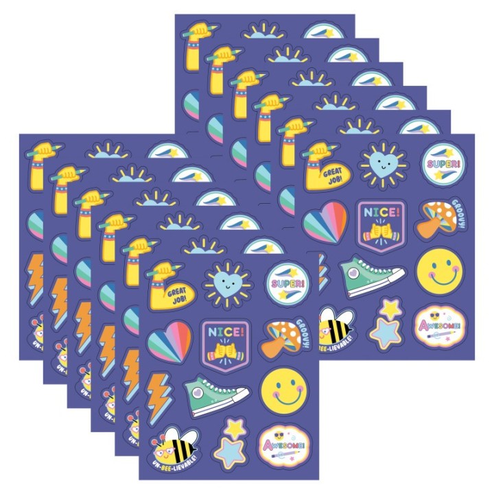 Carson Dellosa Education We Stick Together Motivators Motivational Stickers, 72 Per Pack, 12 Packs