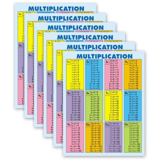 Carson Dellosa Education Multiplication Tables [all facts to 12] Jumbo Pad, 30 Sheets, Grade 2-5, Pack of 6