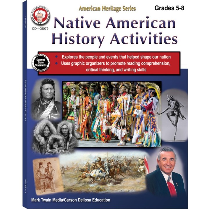 Mark Twain Media Native American History Activities Workbook, Grades 5-8