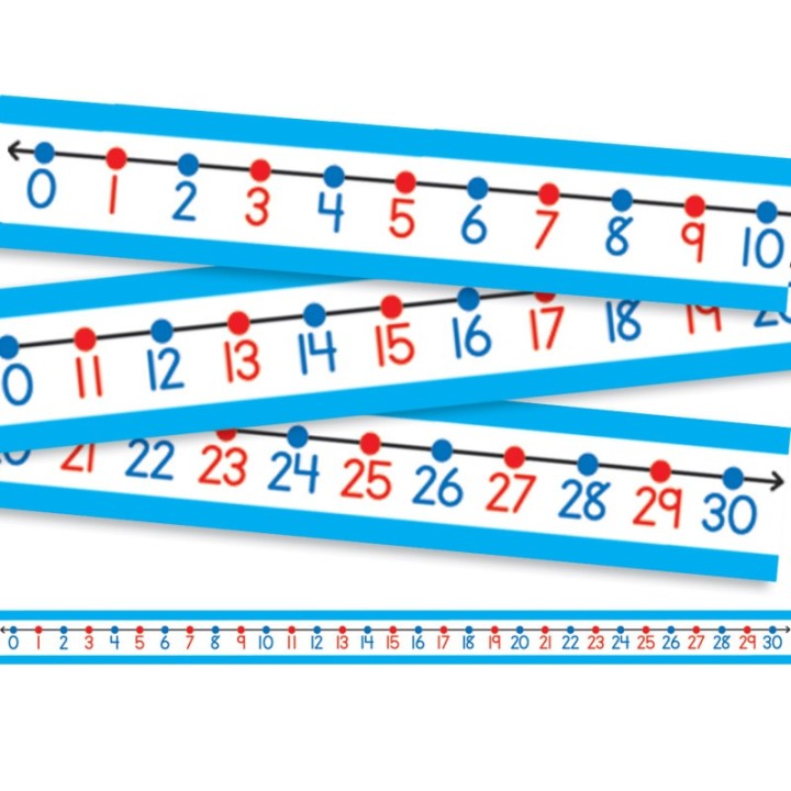 Carson Dellosa Education Student Number Lines Desk Tape, Grade K-3, Pack of 30