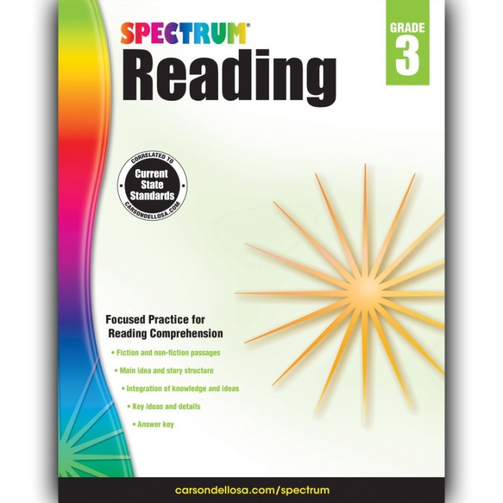 Spectrum® Reading Workbook, Grade 3, Paperback