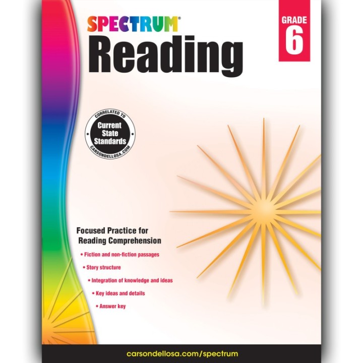 Spectrum® Reading Workbook, Grade 6, Paperback