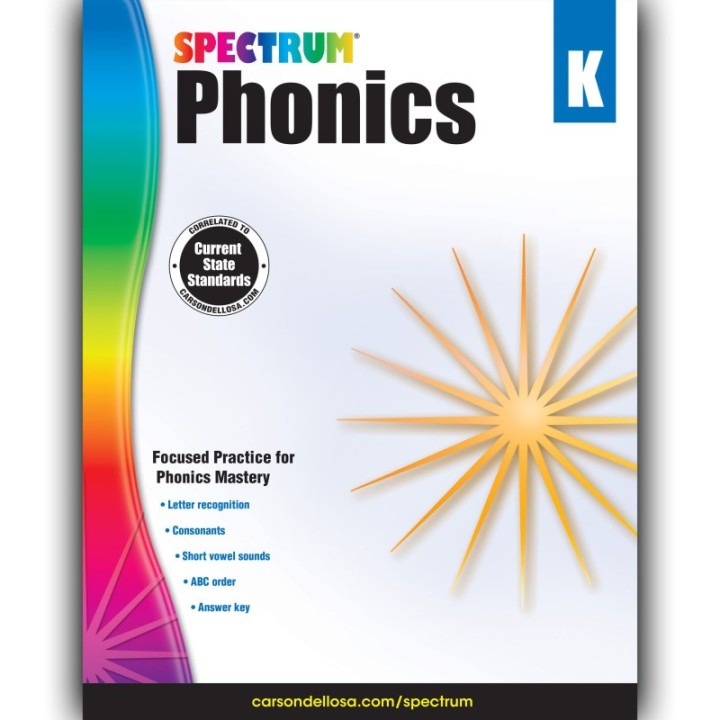 Spectrum® Phonics Workbook, Grade K, Paperback