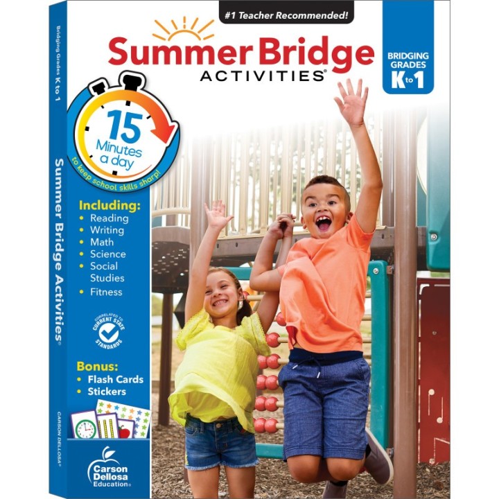 Carson Dellosa Education Summer Bridge Activities® Workbook, Grade K-1, Paperback