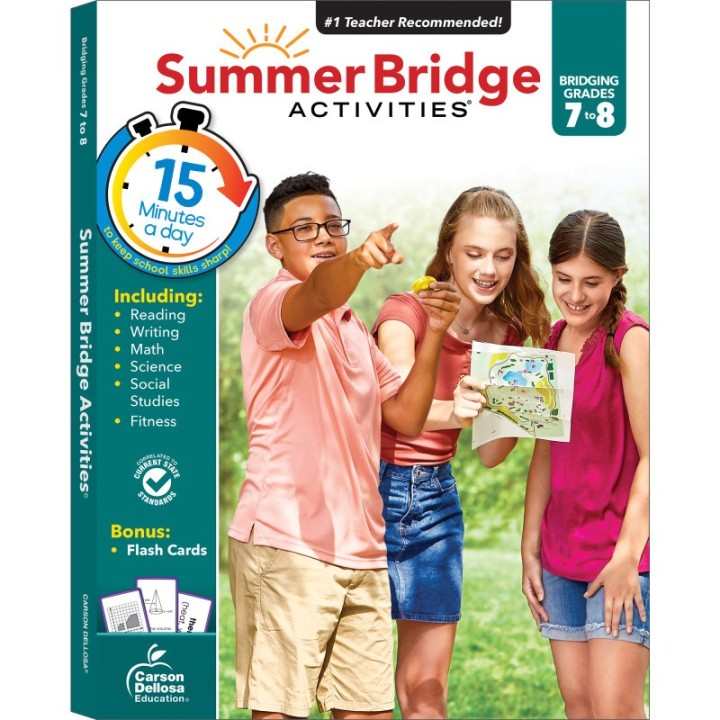 Carson Dellosa Education Summer Bridge Activities® Workbook, Grade 7-8, Paperback