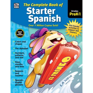 Thinking Kids The Complete Book of Starter Spanish Workbook, Grade Preschool-1, Paperback